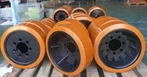 8 x 2 collu cietais polimēra ritenis
